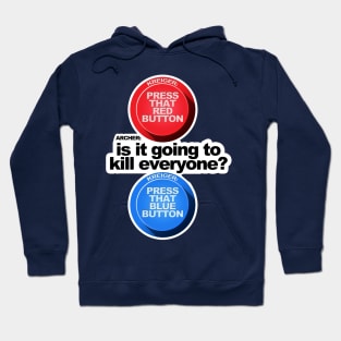 Red Button Hoodie